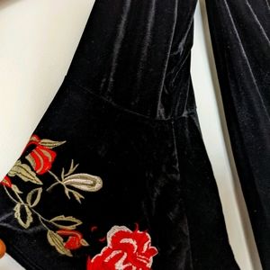 Francesca's -M- Velvet mini dress